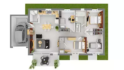 Maison neuve, 100 m²