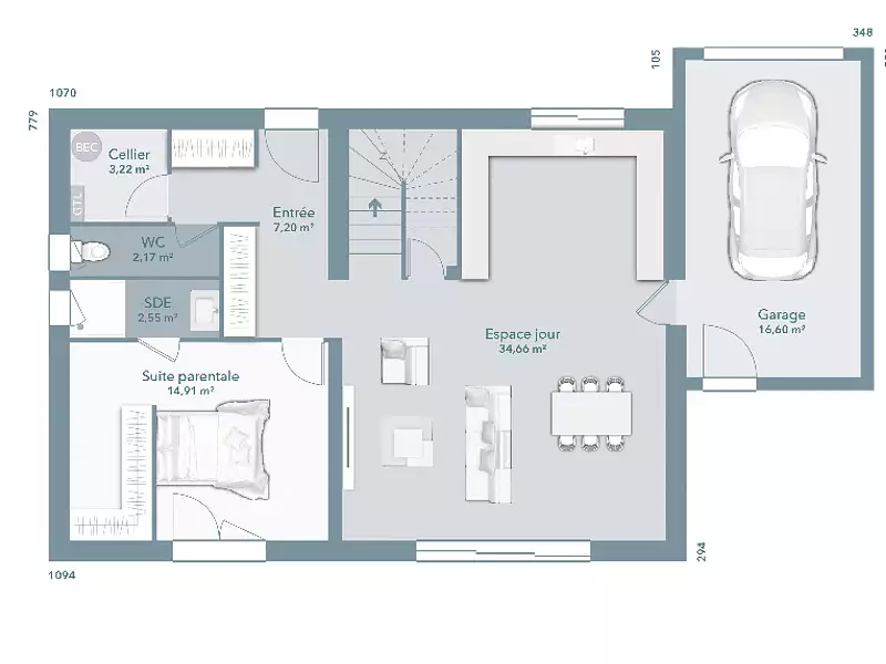 Maison neuve, 112 m² - Pouzolles (34480)