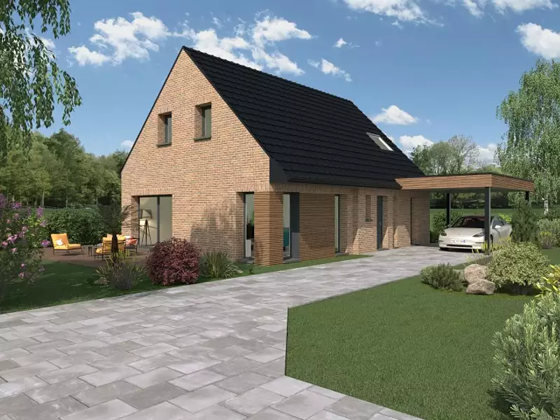 Maison neuve, 115 m² - Neuve-Chapelle (62840)