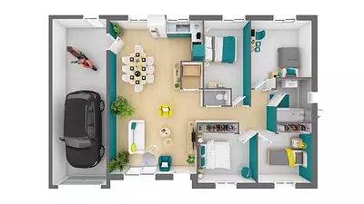 Maison neuve, 85 m²