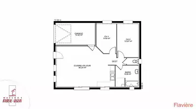 Maison neuve, 65 m²
