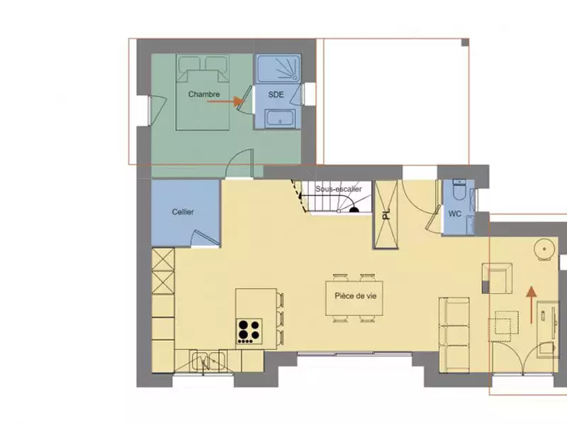 Maison neuve, 100 m² - Saint-Lumine-de-Clisson (44190)