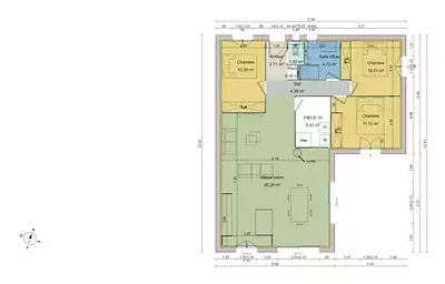 Maison neuve, 90 m²