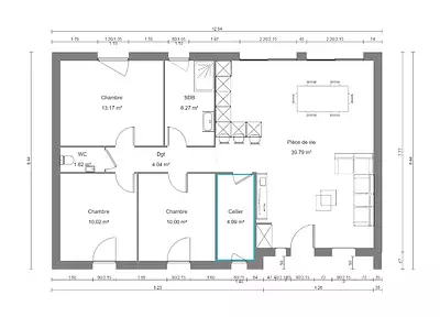 Maison neuve, 90 m²