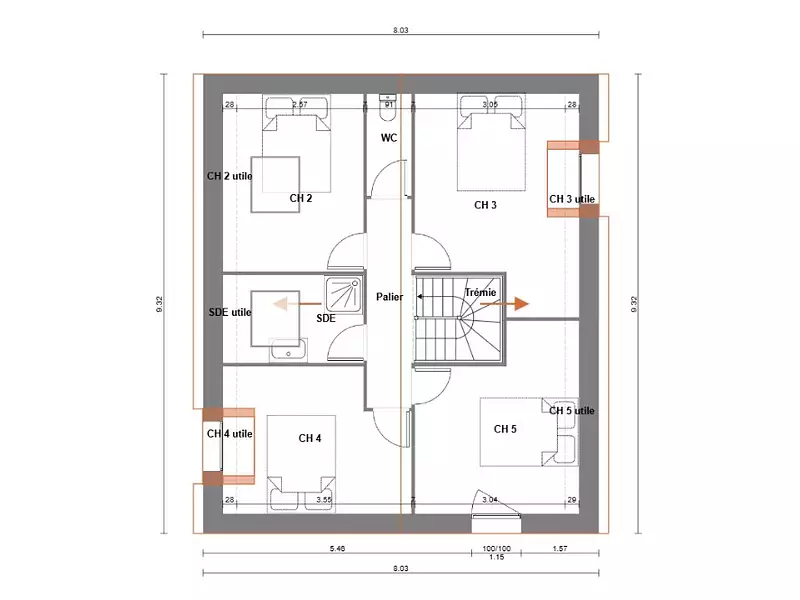 Maison neuve, 148 m² - Orvault (44700)