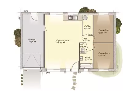 Maison neuve, 70 m²