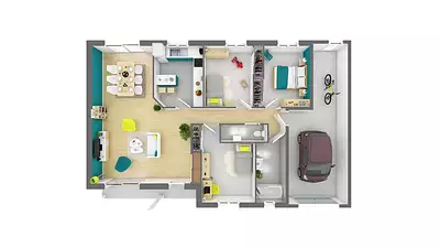 Maison neuve, 100 m²