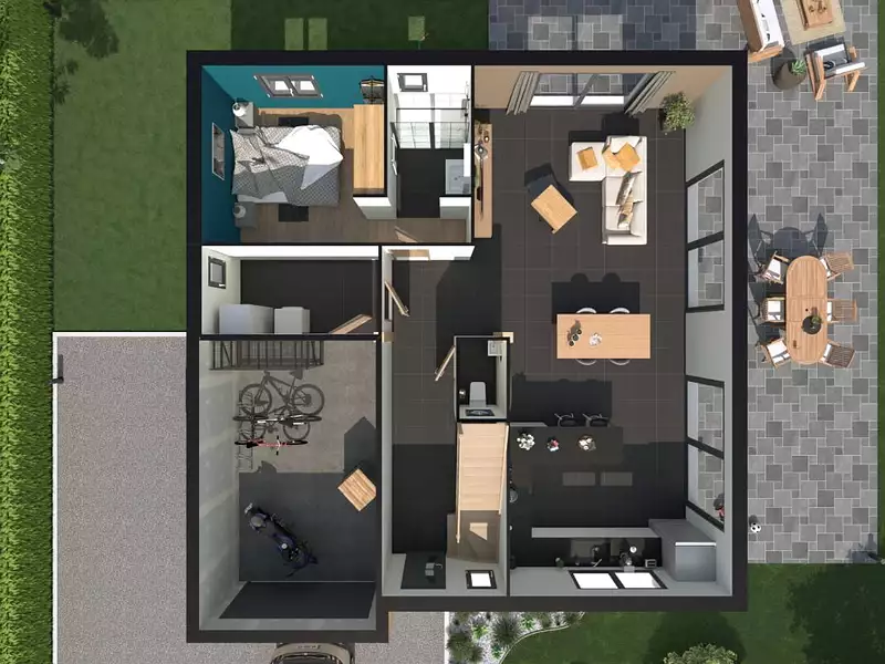 Maison neuve, 85 m² - Bernaville (80370)