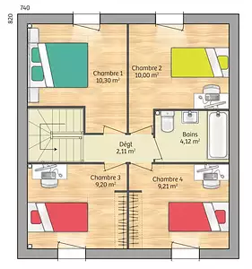 Maison neuve, 91 m²