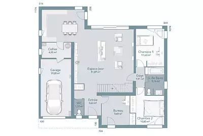 Maison neuve, 140 m²