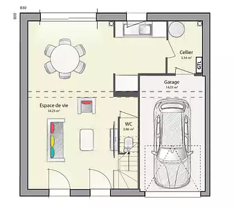 Maison neuve, 89 m²