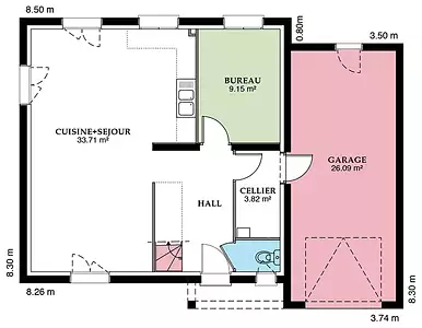 Maison neuve, 98 m²