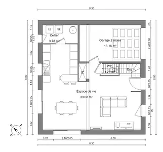 Maison neuve, 90 m²