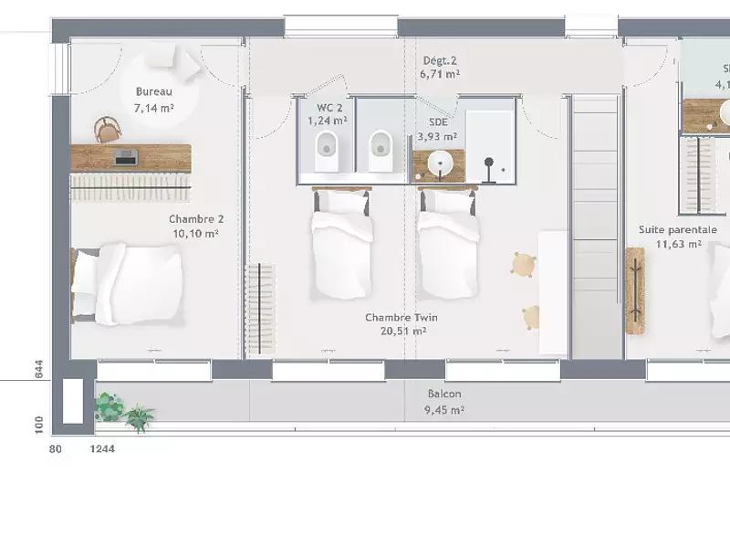Maison neuve, 120 m² - Creil (60100)