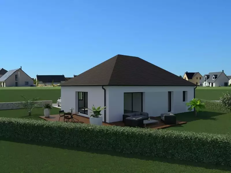 Maison neuve, 76 m² - Saint-Martin-de-Fontenay (14320)