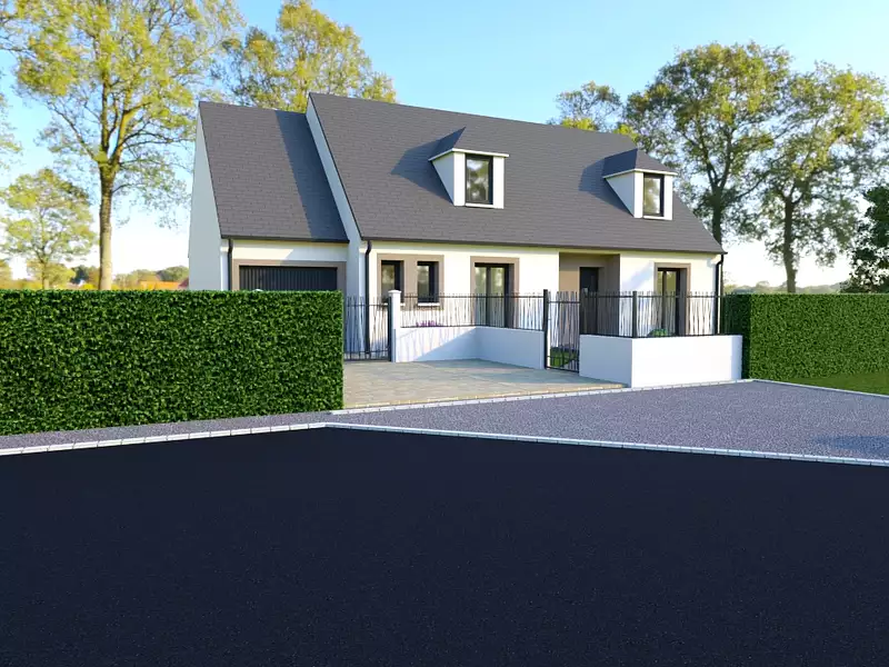 Maison neuve, 126,97 m² - Arsy (60190)