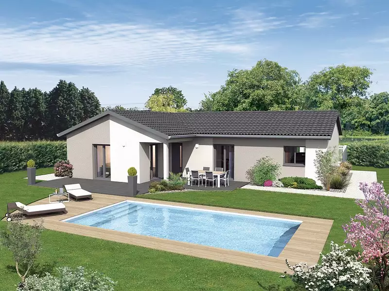 Maison neuve, 105 m² - Vaugneray (69670)
