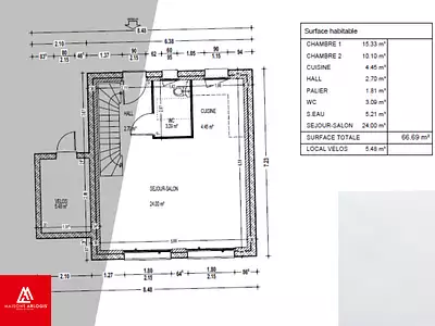 Maison neuve, 70 m²