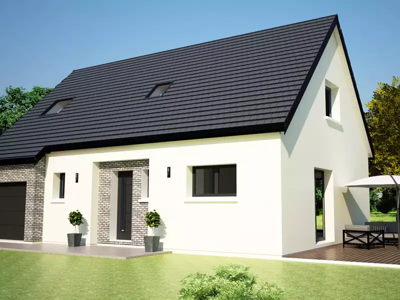 Maison neuve, 106,97 m² - Surville (27400)