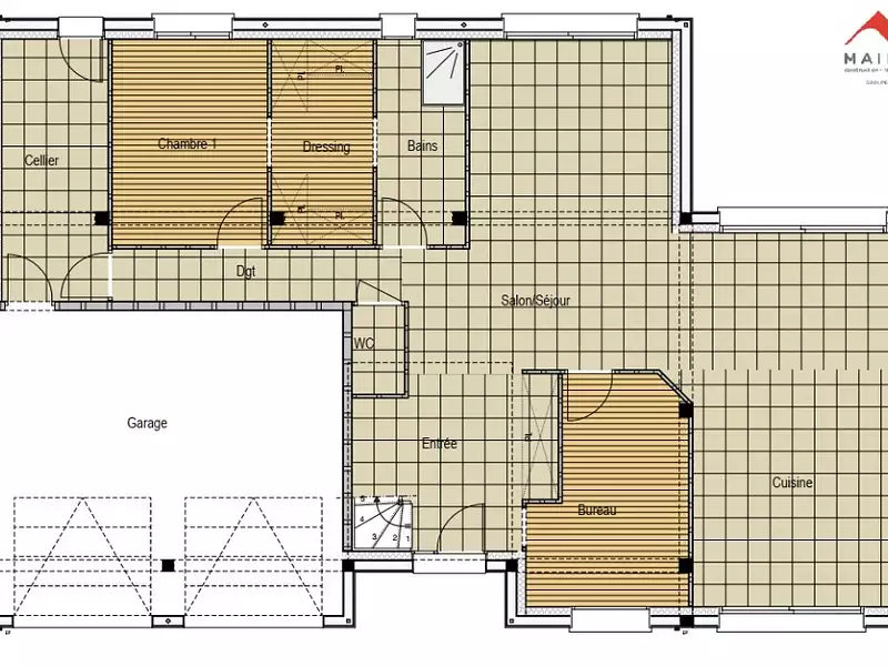 Maison neuve, 154 m² - La Milesse (72650)