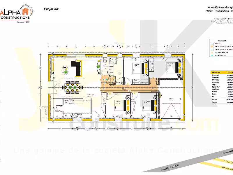 Maison neuve, 110 m² - Cazoulès (24370)