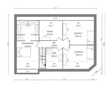 Maison neuve, 115 m²