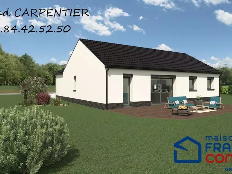 Maison neuve, 85 m² - Ecurie (62223)