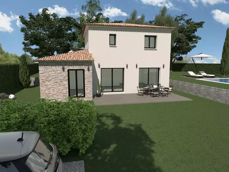 Maison neuve, 95 m² - Tourrette-Levens (06690)