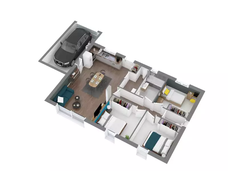 Maison neuve, 83 m² - Léguevin (31490)