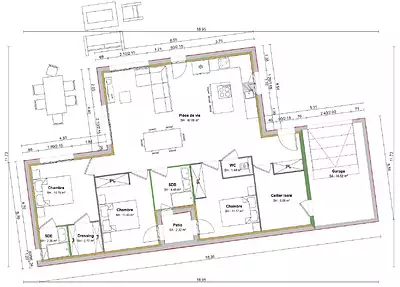 Maison neuve, 100 m²