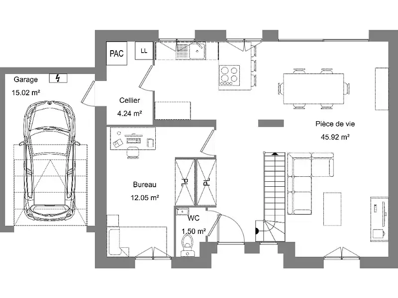 Maison neuve, 123 m² - Crécy-en-Ponthieu (80150)