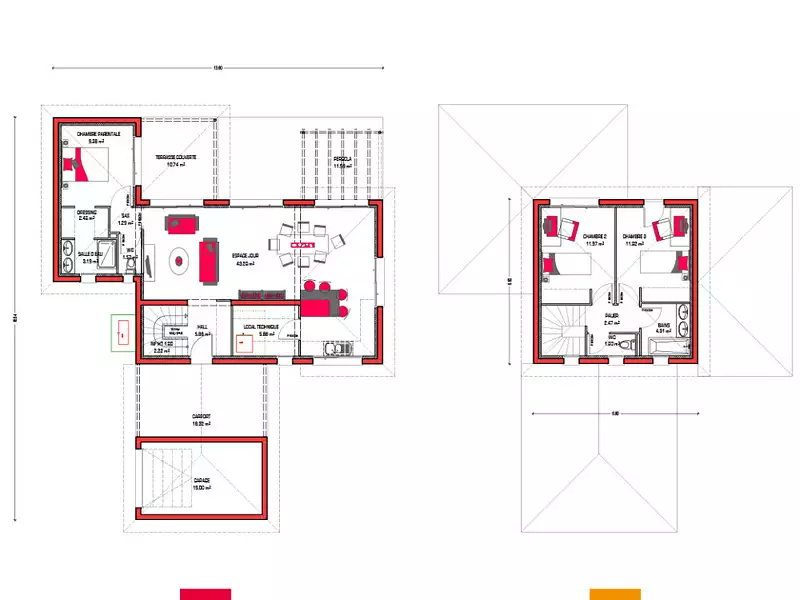 Maison neuve, 105 m² - Castets (40260)