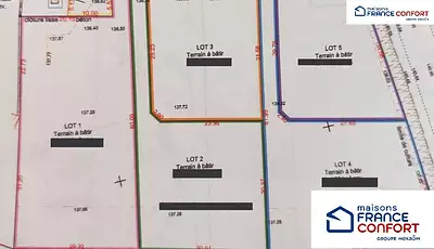 Terrain à bâtir, 1 372 m²
