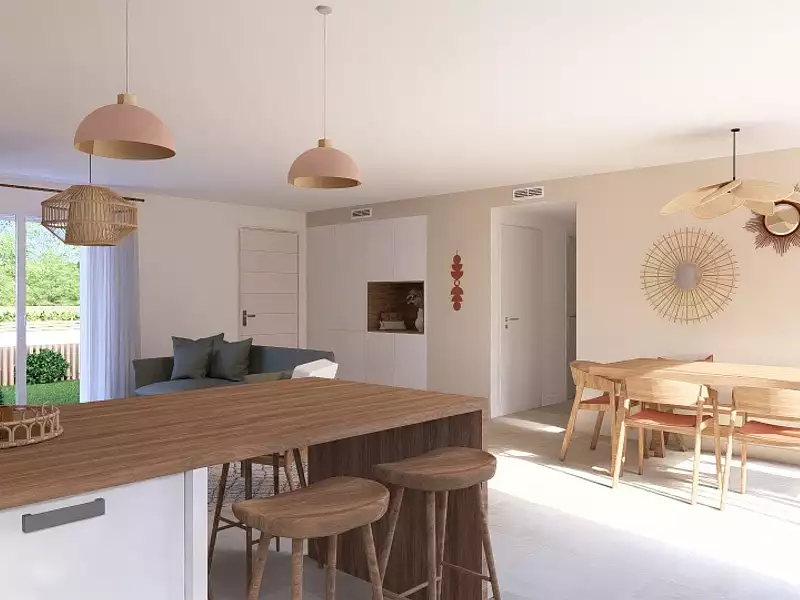 Maison neuve, 90 m² - Marcheprime (33380)