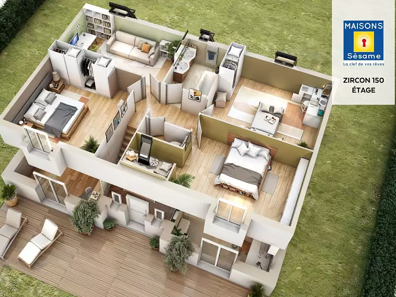 Maison neuve, 149 m² - Saint-Vrain (91770)