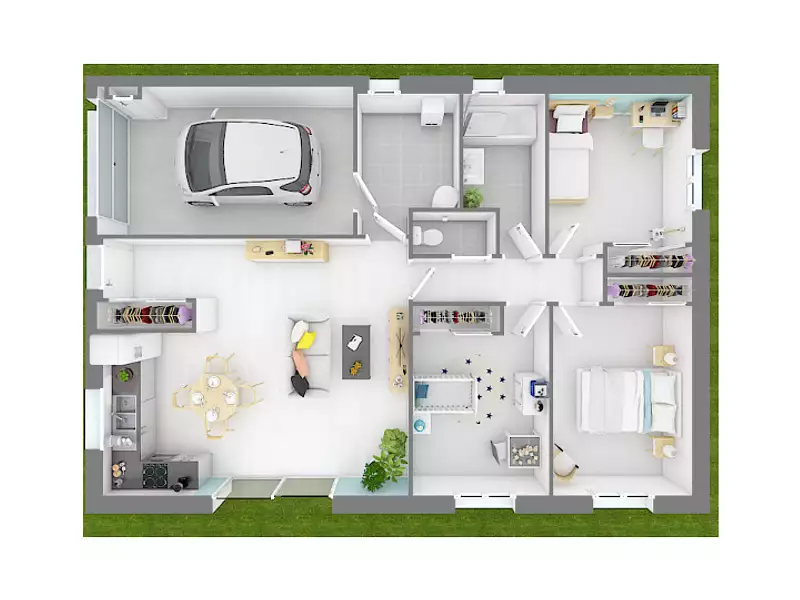 Maison neuve, 80 m² - Champdieu (42600)