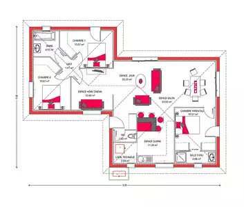 Maison neuve, 90 m²