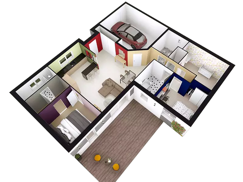 Maison neuve, 124 m² - Saint-Marcel (71380)