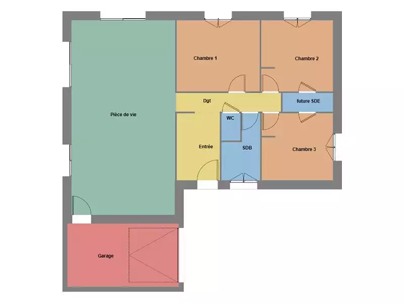 Maison neuve, 86 m² - Landéda (29870)