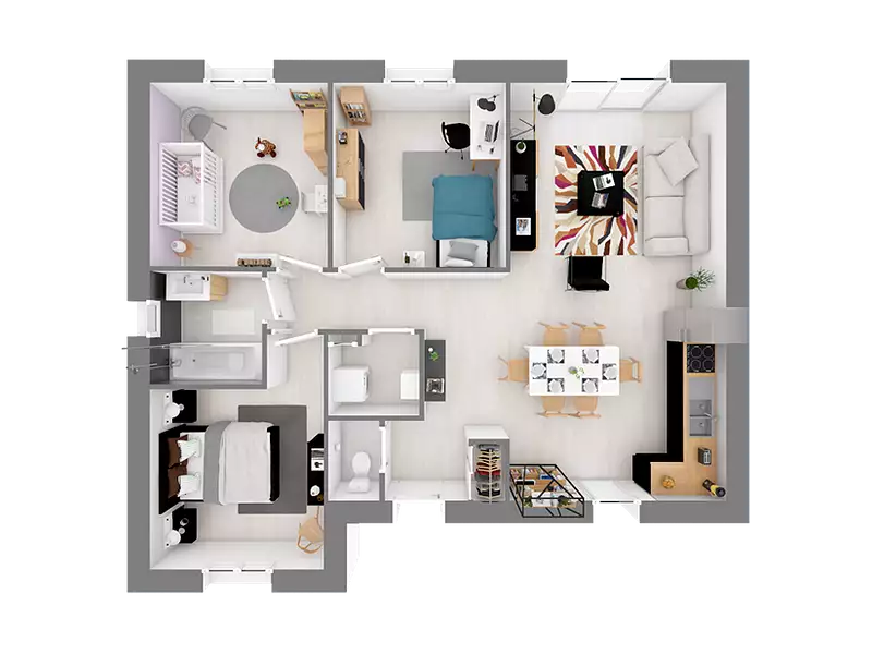 Maison neuve, 74 m² - Montbéliard (25200)