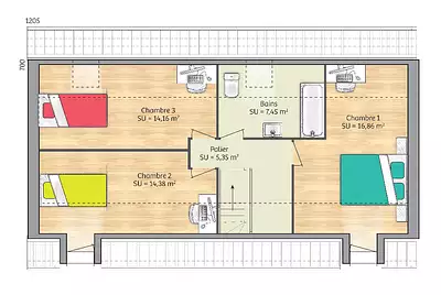 Maison neuve, 90 m²