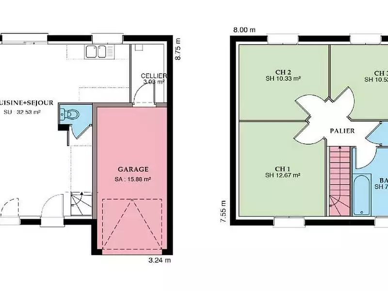 Maison neuve, 135 m² - Saint-Denis-la-Chevasse (85170)