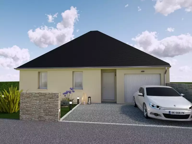 Maison neuve, 80 m² - La Croix-en-Touraine (37150)