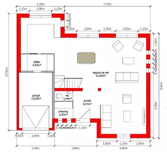 Maison neuve, 151 m²