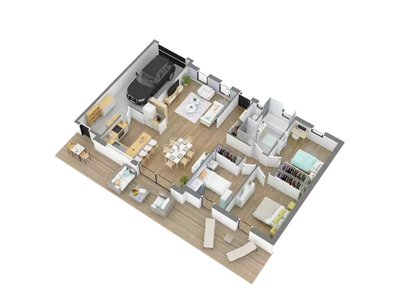 Maison neuve, 90,45 m² - Notre-Dame-de-Gravenchon (76330)