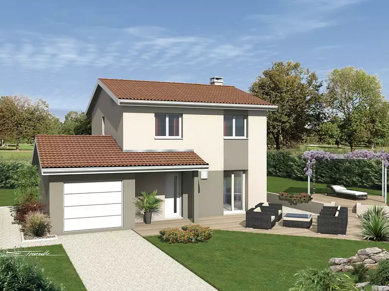 Maison neuve, 98,77 m² - Bressolles (01360)