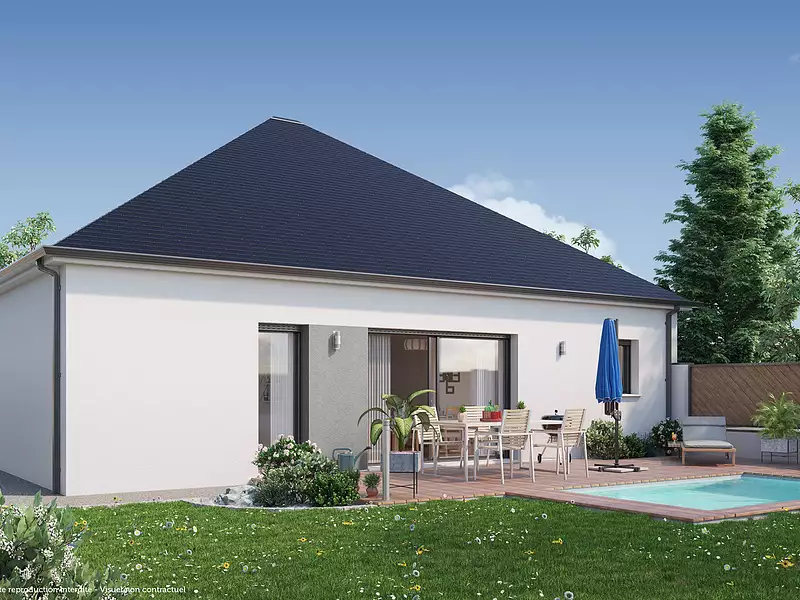 Maison neuve, 106 m² - Bruc-sur-Aff (35550)