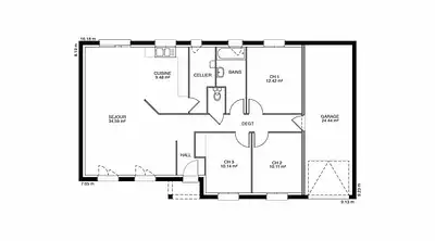 Maison neuve, 80 m²