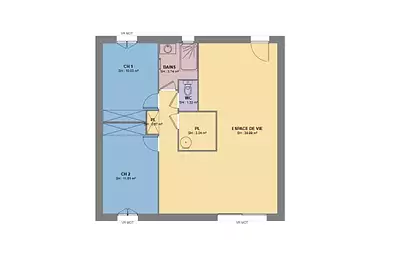 Maison neuve, 70 m²