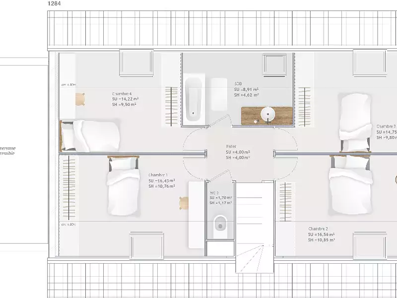 Maison neuve, 145 m² - La Grande-Paroisse (77130)
